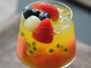 Jasmine Green Super Fruit Tea with Lychee Jelly [Unsweetened]