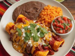 Beef Enchiladas with Chili con Carne Beef Enchiladas with Chili con Carne