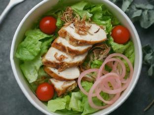 Little Gem Salad with Chicken Little Gem Salad with Chicken