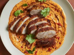Crispy Pork Loin with Chipotle Cream Sauce Crispy Pork Loin with Chipotle Cream Sauce