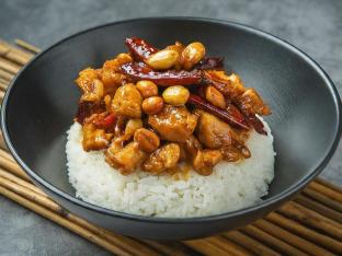 Sichuan Style Kung Pao Chicken and Rice