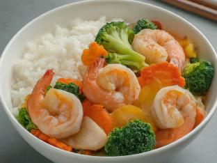 Vegetable Shrimp and Rice