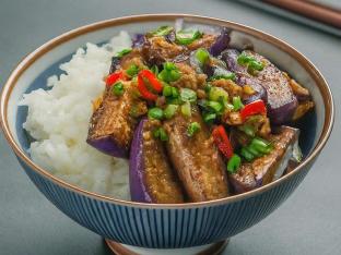 Yuxiang Eggplant and Rice