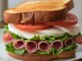 Salami and Mozzarella on Texas Toast