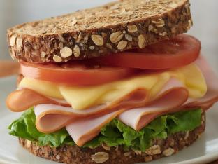 Smoked Ham and Gouda on Multi-Grain Bread