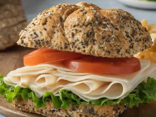 Turkey and Provolone on Multi-Grain Bread