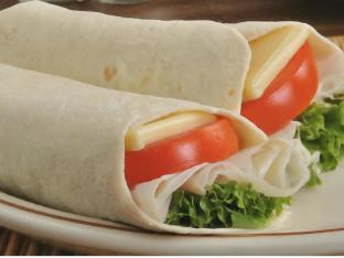 Turkey and Provolone on Flour Wrap