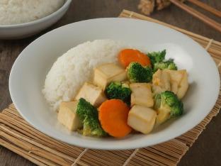 Steamed Tofu with Vegetables Steamed Tofu with Vegetables