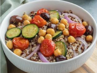Vegan Brown Rice and Quinoa Bowl