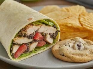 Chicken with Olive Tapenade Wrap Box Chicken with Olive Tapenade Wrap Box