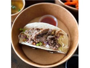 Beef Taco Plate | Korean Salad & White Rice Beef Taco Plate | Korean Salad & White Rice
