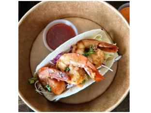 Grilled Shrimp Taco Plate | Korean Salad & White Rice Grilled Shrimp Taco Plate | Korean Salad & White Rice