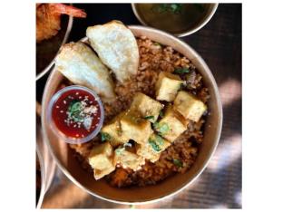 Tofu Kimchi Rice | Korean Pickles & Corn Salad Tofu Kimchi Rice | Korean Pickles & Corn Salad