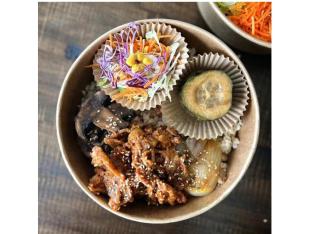 Pork Bulgogi Rice | White Rice | Korean Pickle & Korean Salad Pork Bulgogi Rice | White Rice | Korean Pickle & Korean Salad