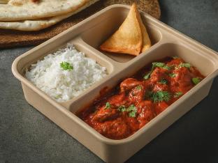 Lamb | White Basmati Rice | Plain Naan and Samosa Lamb | White Basmati Rice | Plain Naan and Samosa