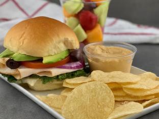 Turkey Delight Sandwich Boxed Meal | Sea Salt Chips | Fruit Cup