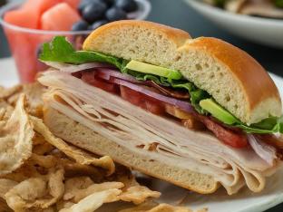 California Club Sandwich Boxed Meal | Sea Salt Chips | Fruit Cup