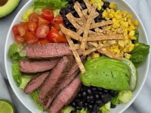 Carne Asada Southwest Salad | Chipotle Honey Lime Dressing