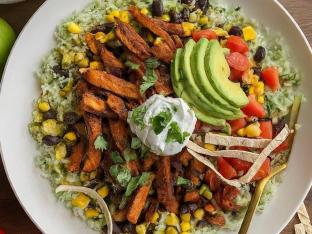Soyrizo Burrito Bowl | Borracho Beans