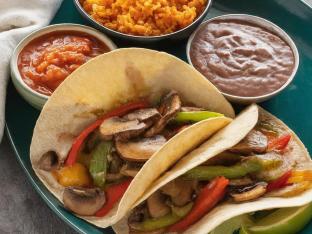 Mushroom Fajitas Taco Box | Corn