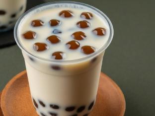 Okinawa Fresh Milk with Boba [24 oz Unsweetened]