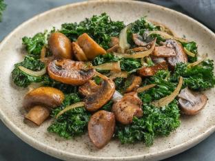 Vegan Mushroom Kale Saute Vegan Mushroom Kale Saute