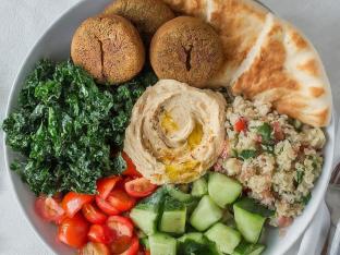 Vegan Gyro Bowl with House Made Falafel (No Tzatziki) Vegan Gyro Bowl with House Made Falafel (No Tzatziki)