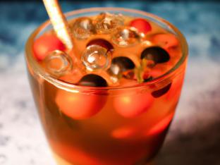 Assam Black Tea Lady Bug with Boba [Unsweetened]