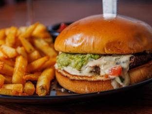 Queso Guacamole Burger Queso Guacamole Burger