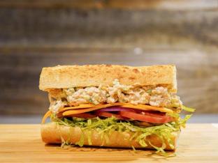 Tuna Salad Sandwich with Garden Salad Tuna Salad Sandwich with Garden Salad