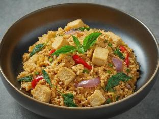 Tofu Basil Fried Rice (Gluten Free)