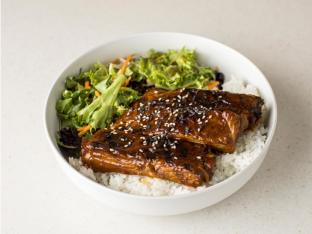 Charred Pork Rib Bowl with Sesame Dressing Charred Pork Rib Bowl with Sesame Dressing