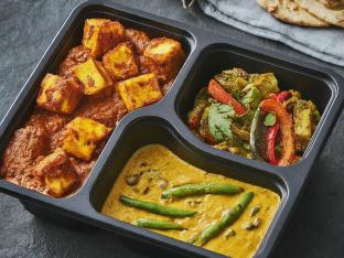 Light Carb Paneer Tikka Masala with Tawa Vegetables and Veggie Korma Light Carb Paneer Tikka Masala with Tawa Vegetables and Veggie Korma