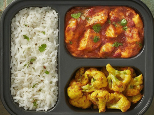 Chicken Tikka Masala with Rice and Aloo Gobi Chicken Tikka Masala with Rice and Aloo Gobi