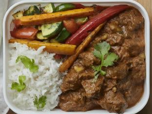 Lamb Curry with Rice and Tawa Veggies (Allergen Free) Lamb Curry with Rice and Tawa Veggies (Allergen Free)