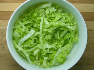 shredded lettuce shredded lettuce