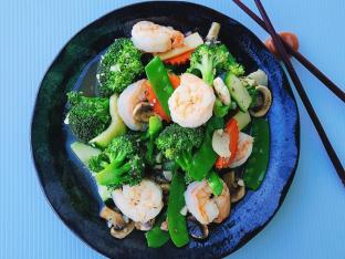 Prawns with Vegetables Prawns with Vegetables