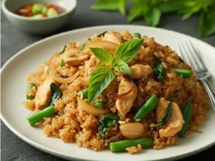 Chicken Basil Fried Rice Chicken Basil Fried Rice
