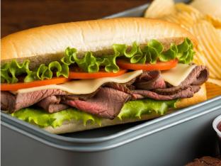 Roast Beef and Cheddar Sub Lunch Box Roast Beef and Cheddar Sub Lunch Box
