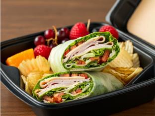 Gluten Free Turkey and Swiss Lettuce Wrap Deluxe Boxed Meal