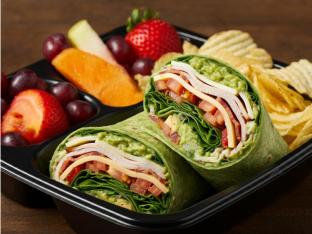 Turkey and Bacon Guacamole Wrap Deluxe Boxed Meal