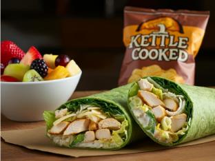 Caesar Chicken Wrap Deluxe Boxed Meal