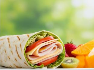 Gluten Free Turkey and Swiss Lettuce Wrap Boxed Meal