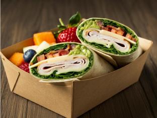 Turkey and Bacon Guacamole Wrap Boxed Meal