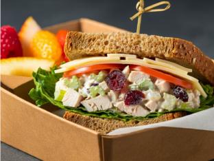 Chicken Salad Berries and Nuts Sandwich Boxed Meal
