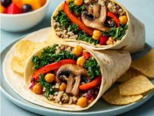 Green Vegan Wrap Boxed Meal