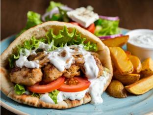 Deluxe Grilled Chicken Pita Wrap Boxed Meal Deluxe Grilled Chicken Pita Wrap Boxed Meal