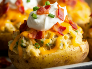 Double Stuffed Baked Potatoes Double Stuffed Baked Potatoes