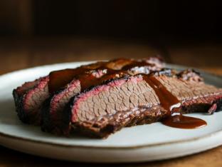 Slow-Roasted Brisket with Homemade Brown Gravy Slow-Roasted Brisket with Homemade Brown Gravy