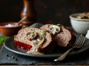 Meatloaf with Mushroom Gravy Meatloaf with Mushroom Gravy